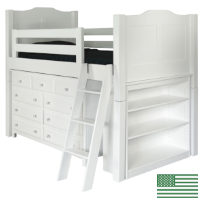 Amish Bancroft Low Loft Bed